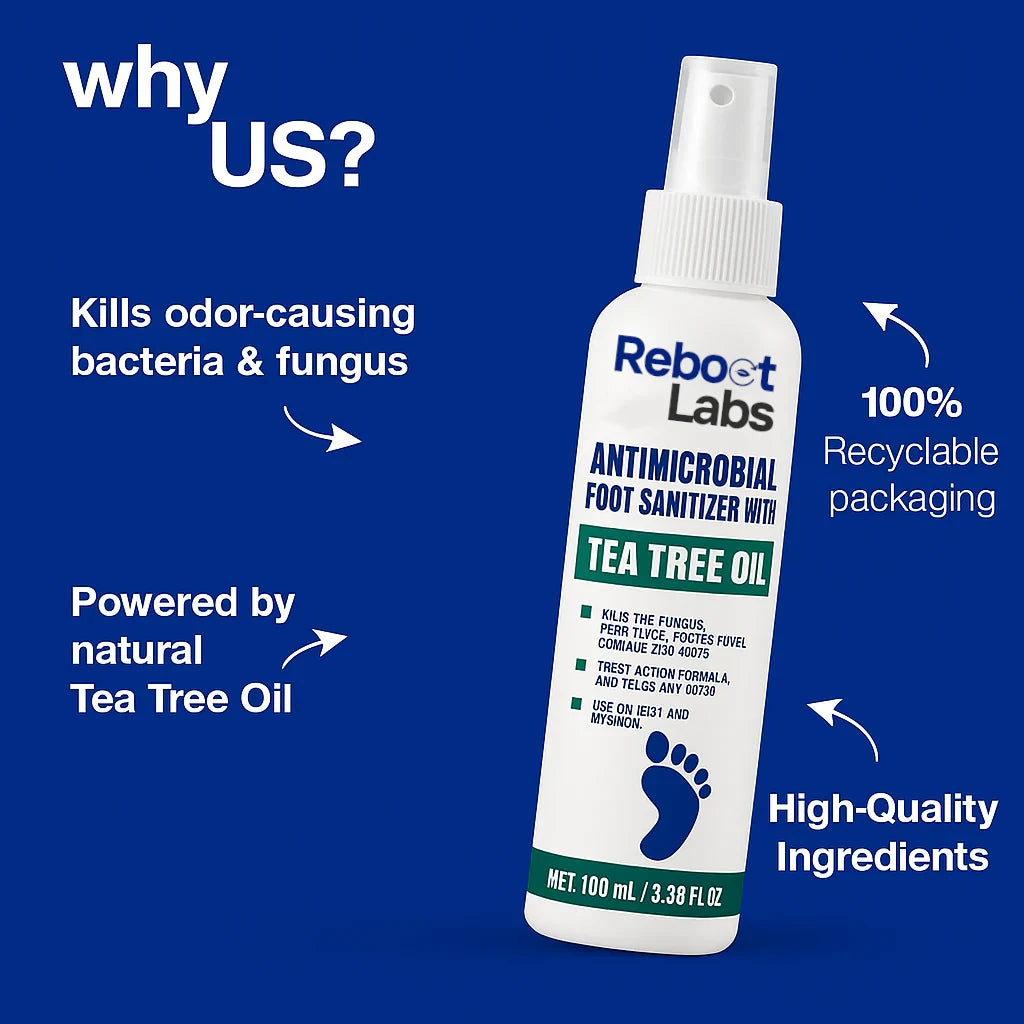 Reboot Labs™ Anti-Fungal Spray for Foot Fungus & Odor